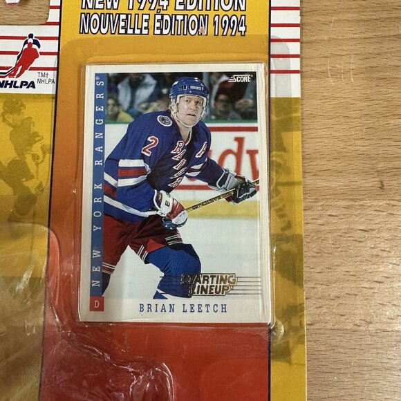 Starting Lineup 1994 Edition NHL New York Rangers Brian Leetch Action Figure - Picture 4 of 4